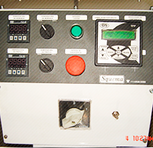 Painel de controle da maquina